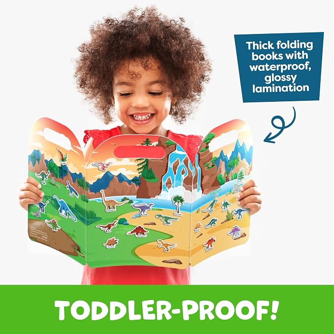 Reusable Sticker Books for Toddlers 1-3, Stickers for Toddlers 2-4 Years - Stickers for Kids Airplane Toys for Toddler 1-3, Toddler Travel Toys - Reusable Sticker Book Birthday Gifts for Boys Girls