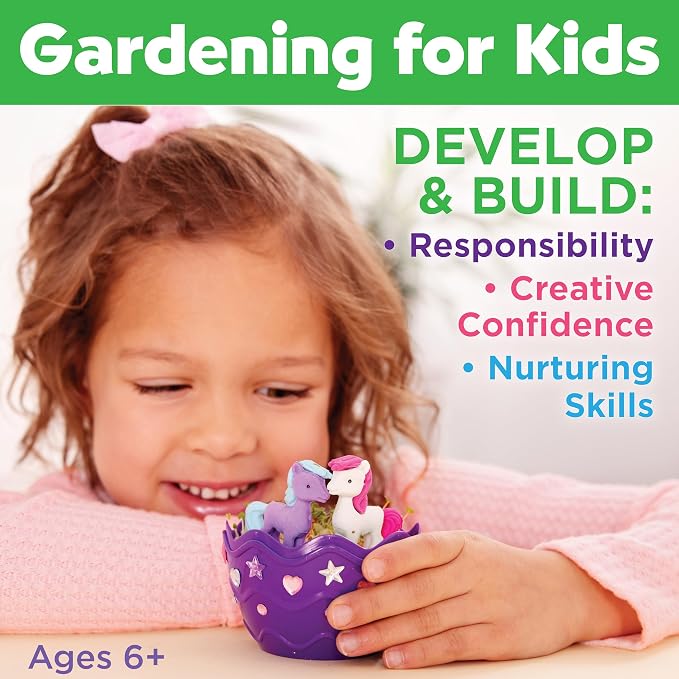Creativity for Kids Mini Garden: Pony Terrarium Kit | Summer Crafts for Kids | Horse Gifts for Girls, Crafts for Kids and Girl Toys & Birthday Gift Ideas for Girls (Ages 6+)