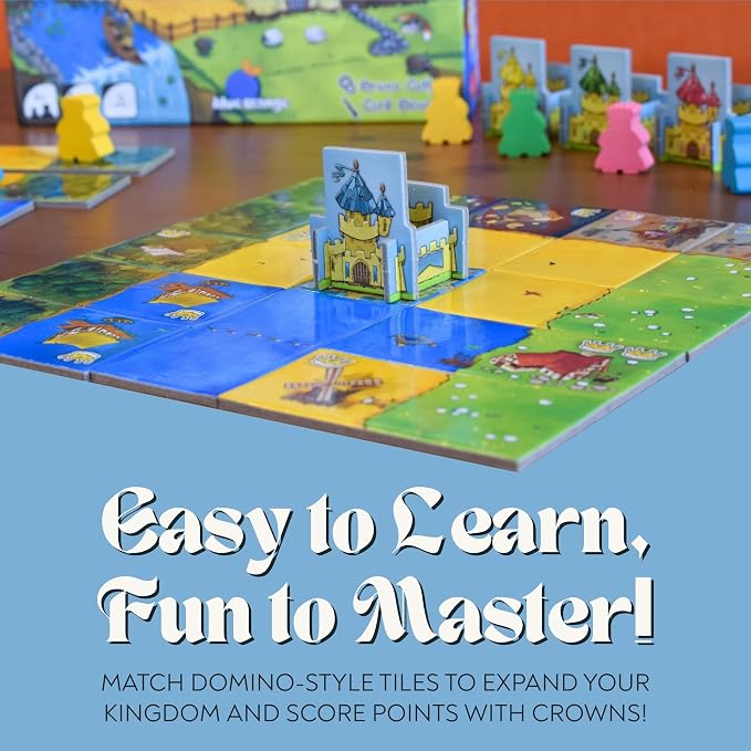Blue Orange Games Kingdomino Award Winning Family Strategy Board Game, 2-4 players