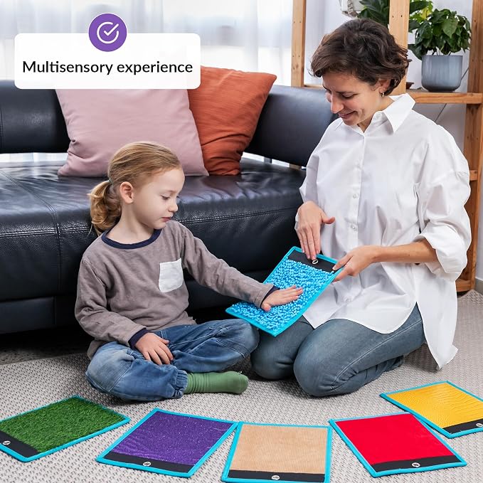 ODOXIA Sensory Mats for Autistic Children | Tiles for Kids | Wall Panel Kids | Multi-Sensory Exploration | Different Textures & Colors | Room Equipment | Tactile Play