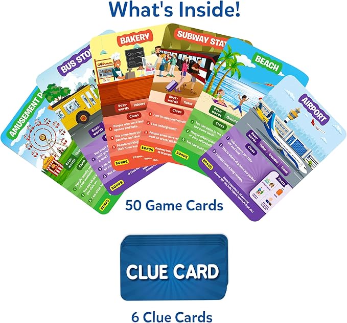 Skillmatics Guess in 10 Around Town – Card Game for Kids & Families | Perfect for Boys, Girls & Kids, Travel Friendly Card & Board Games, Gifts for Ages 6, 7, 8, 9 & Up