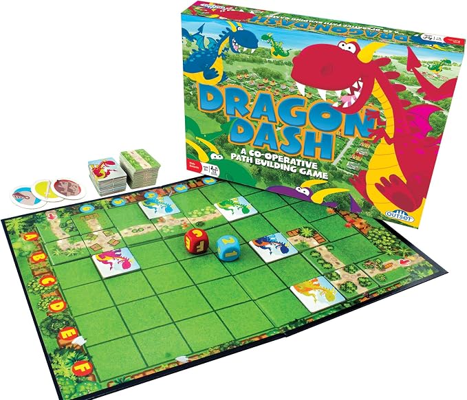 Dragon Dash Cooperative Board Game - No Reading Required - Encourages Teamwork and Critical Thinking for 2 to 6 Players Ages 5 and up by Outset