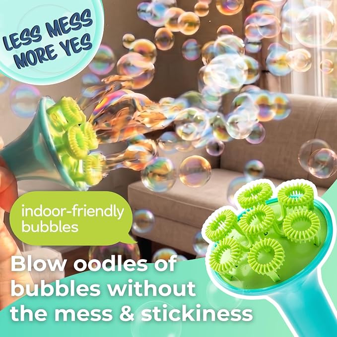 Innobaby Spike Bubble Blower w/Mess Free Botanical Bubbles & Tray - Aqua