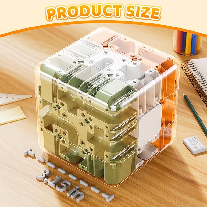 3D Cube Puzzle for Kids 5-8 8-12 | Color Matched Game, Education Sensory Toys Birthday Gift for Kids Adults 5 6 7 8 9+ Years Old Boys