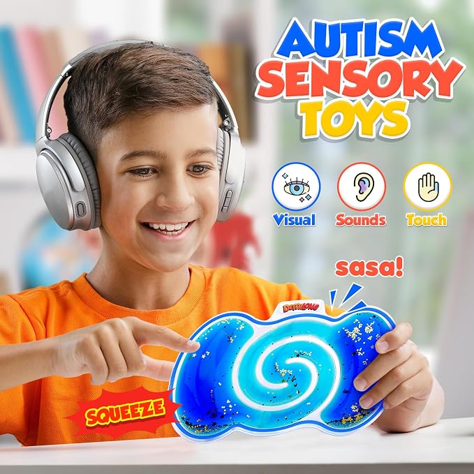 Squishy Sensory Toys for Kids - 8 Pack Fidget Toy Sensory Maze for Autism | Fun Fidgets for Student Classroom, Goodie Bags Stuffers