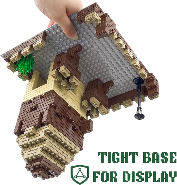 Masonry Profile Building Bricks Set, Building Pieces Includes Medium Building Brick Parts、Base Plate、Tall Streetlamp and Prickly Bushes Compatible with Major Brands Classic