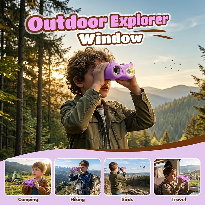 1000X Digital Microscope for Kid Handheld: 2-in-1 Telescope Portable STEM Toy - Birthday Gift for Boy Girl - Science Kits 10X Magnifying Glass for Age 3-8 8-12 USB Gadget Purple