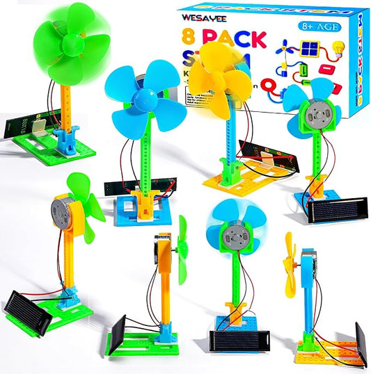STEM Kits for Kids Science STEM Toys, 8 Bulk Solar Powered Crafts Boys Girl | Science Kits Experiments Activities for Kid Classroom School Gifts 2nd, 3rd, 4th, 5th Grade, Circuit STEAM Project Party Gift