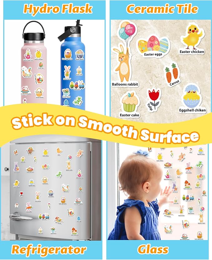 Walenced Reusable Sticker Book for Toddlers, Stickers for Kids, Toddler Toy | Toddler Craft Activities, Toddler Travel Toys, Boy Girl Birthday Gifts, Airplane Travel & Road Trip Essentials Kids