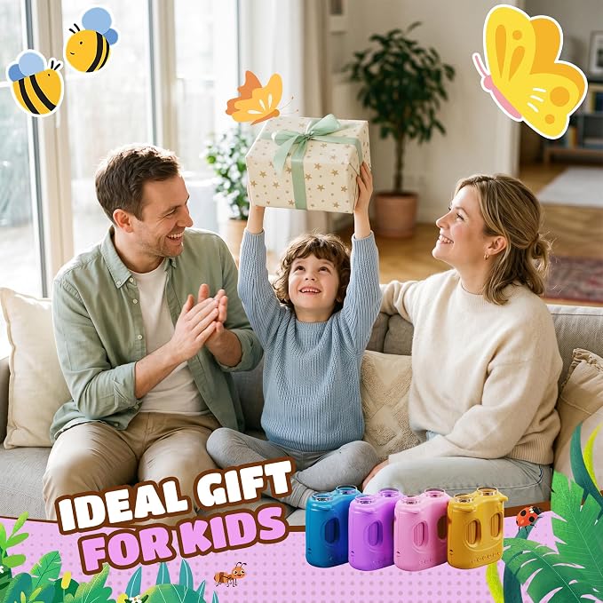 1000X Digital Microscope for Kid Handheld: 2-in-1 Telescope Portable STEM Toy - Birthday Gift for Boy Girl - Science Kits 10X Magnifying Glass for Age 3-8 8-12 USB Gadget Purple