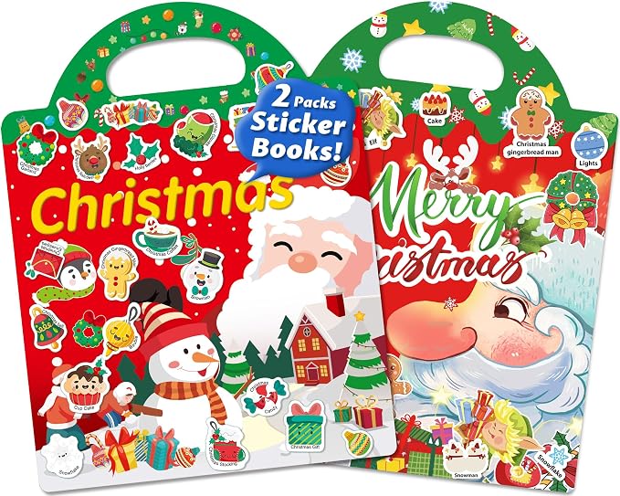 Walenced Reusable Sticker Book for Toddlers, Stickers for Kids, Toddler Toy | Toddler Craft Activities, Toddler Travel Toys, Boy Girl Birthday Gifts, Airplane Travel & Road Trip Essentials Kids