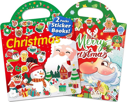 Walenced Reusable Sticker Book for Toddlers, Stickers for Kids, Toddler Toy | Toddler Craft Activities, Toddler Travel Toys, Boy Girl Birthday Gifts, Airplane Travel & Road Trip Essentials Kids