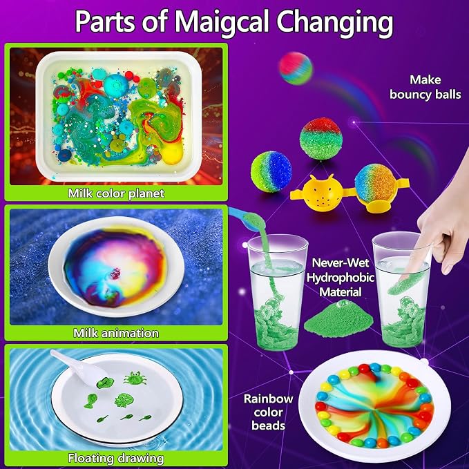 UNGLINGA 272 Experiments Science Kit for Kids, Chemistry Set | S.T.E.M Toys Boys Girls Birthday Gifts, Volcano, Crystal, Magic, Physics Lab Educational Learning Project