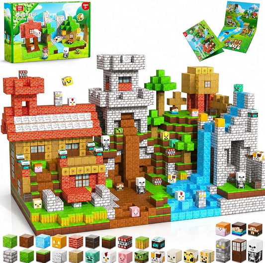 ToyUnited 300PCS Magnetic Blocks - Magnetic Building Blocks, Stacking Magnet Cubes Toys, STEM Montessori Sensory Game Toys for Kids Boys and Girls Ages 3 4 5 6 7 8 9 10+ Birthday Gifts