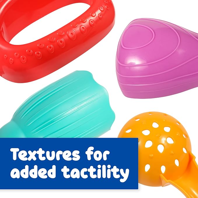 SPARK & WOW Sensory Bin Tinker Tools, 4 Sensory Table Accessories | Small Shovels for Kids, Sandbox Toys for Toddlers