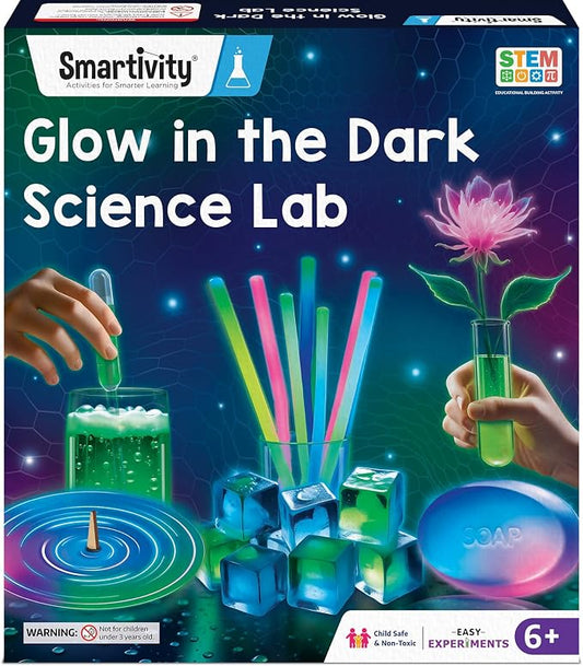 Smartivity Glow Magic Science Kit for Kids 6-12 Years | 20 Amazing Glow-in-the-Dark Science Experiments | STEM Toy | Birthday Gift for Boys & Girls Ages 6,7,8,9,10,11,12