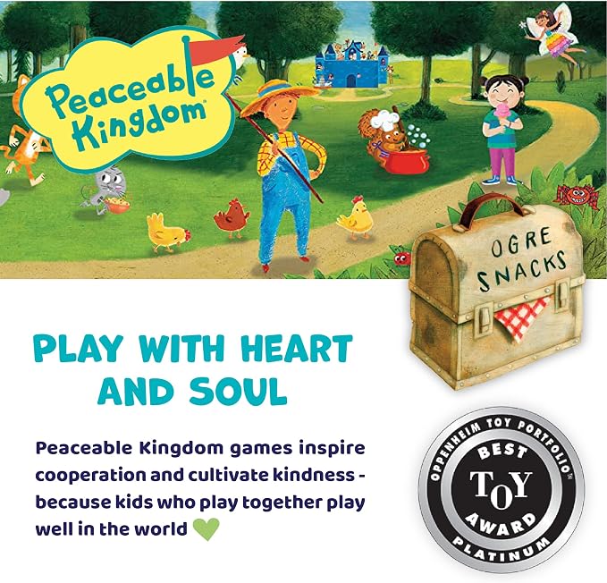 Peaceable Kingdom Race to the Treasure! Cooperative Path Building Game for 2 to 4 Kids Ages 5+
