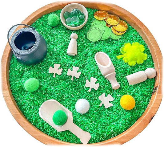Kids Sensory Bins Montessori Sensory bin, Sensory Toys, Sensory Bins, Sensory Bin for Preschoolers (St. Patrick Day Cauldron)