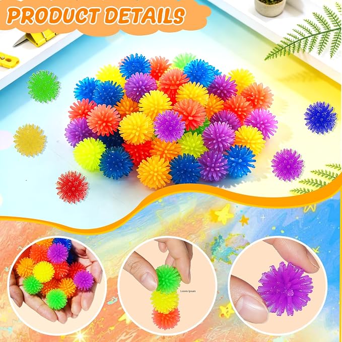 Bbiamsleep 78 Pcs Sensory Bin Filler Sensory Bin Items Fine Motor Skills | Light Box Manipulatives Include Colorful Hedge Balls Tweezers Scissors Clips Sorting Cup for Sorting Counting Training
