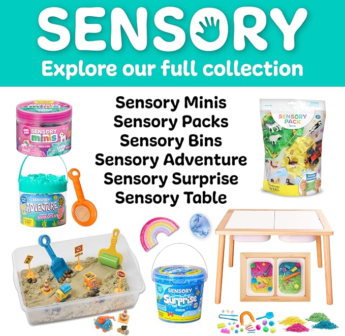 Creativity for Kids Sensory Surprise Unicorn Kit | Crunchy Sensory Foam Toy for Kids | Dig, Squeeze & Discover Hidden Unicorn Surprises | Mess-Free, Screen-Free Travel Toy (Ages 4+)