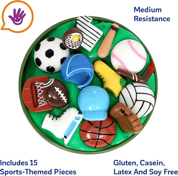 Fun & Function The Original Discovery Putty - Therapy Putty for Kids w/Hidden Sport Themed Pieces - Sensory Putty/Play Putty - Kids Putty for Special Needs - Sports Fun Putty Set for Kids
