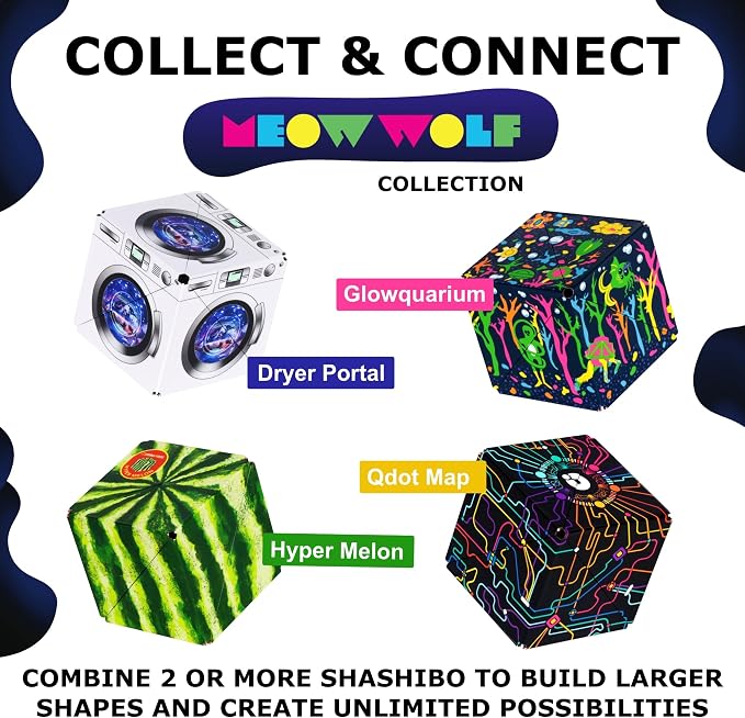 Shashibo DODECA Magnetic Puzzle Cube, Stress Relief Fidget Toy | 100+ Possible Shapes, Sensory Fidget Toy For Adults & Kids, Fun Shape Shifting Puzzle Box For All Ages