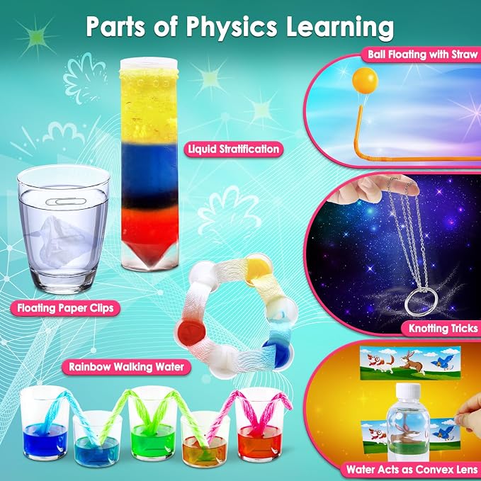 UNGLINGA Science Kits for Kids with 50 Experiments Chemistry Set