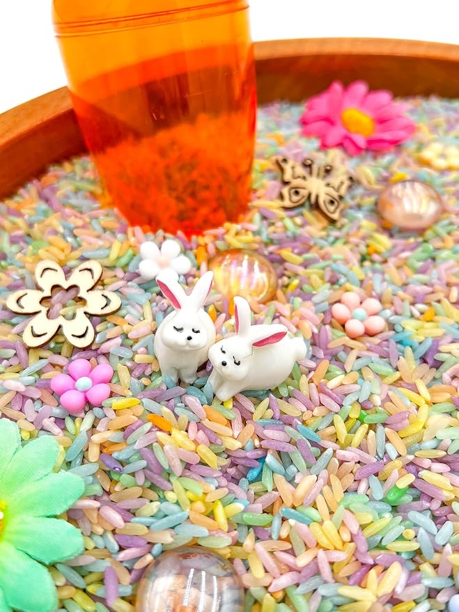 Kids Sensory Bins Montessori Sensory bin, Sensory Toys, Sensory Bins, Sensory Bin for Preschoolers (Pastel Spring)