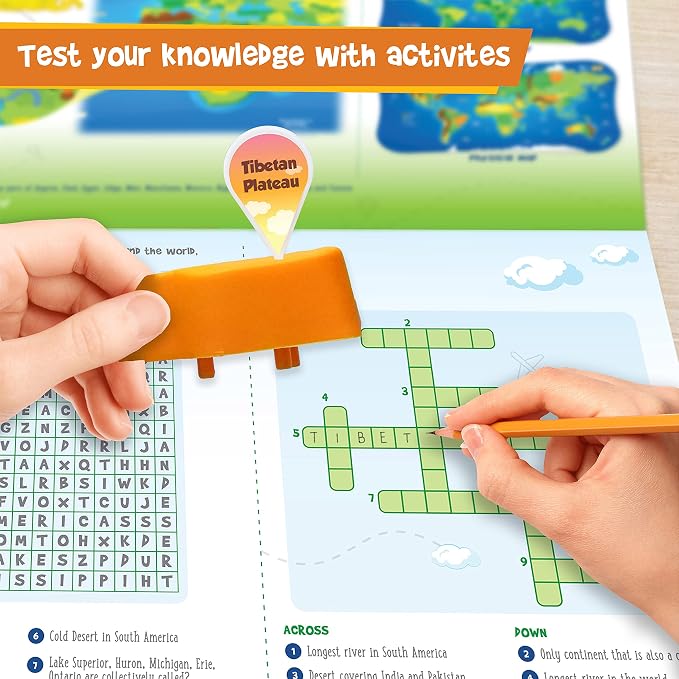 Imagimake Mapology Physical Features of World, Geography Game for Kids 8+ | Educational 3D Jigsaw Puzzle, Learn Mountains, Rivers & Volcanoes, Back to School Gift for Kids Ages 8,9,10,11,12 Years Old