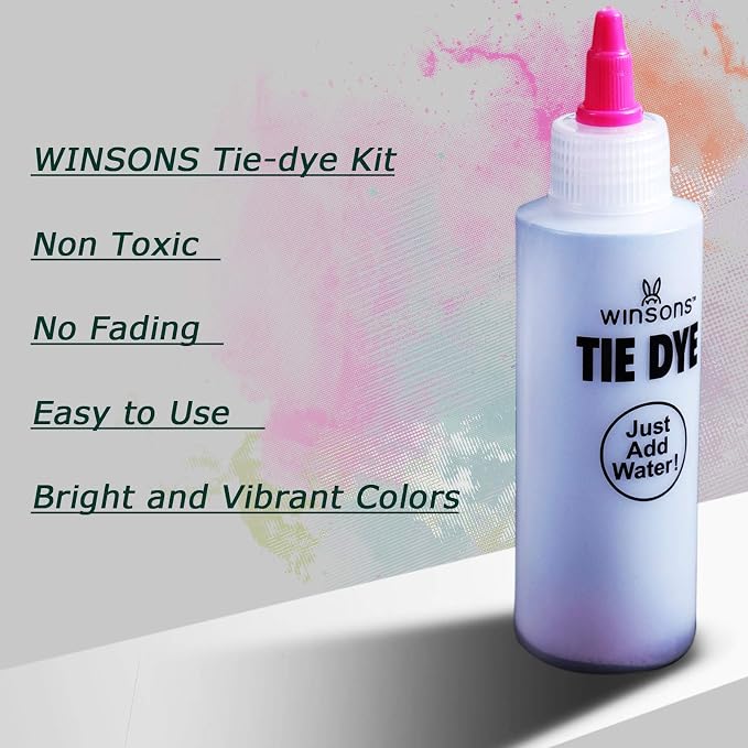 Tie Dye Kit 20 Colors Permanent Fabric Dye Art Set for Kids Adults for School, Homemade Party, Creative Groups Activities, DIY Gift | Just Add Water, Pre-Filled Dye Bottles, for School, Homemade Party, Creative Groups Activities, DIY Gift