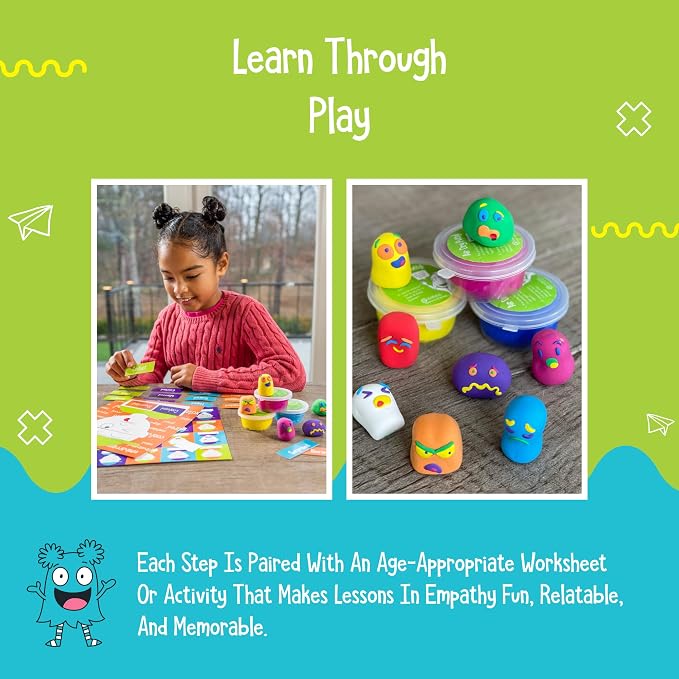 Open The Joy Empathy Builder Toolkit for Kids Ages 4+ Social Emotional Learning Toys, Emotional Intelligence Activities, Feelings Learning Kit, Therapy Tools for Children, Screen-Free Educational Gift