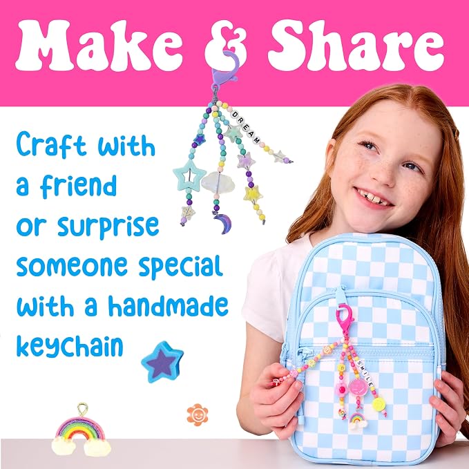 Creativity for Kids Backpack Keychains Mini Kit, Make 2 (Ages 6+)