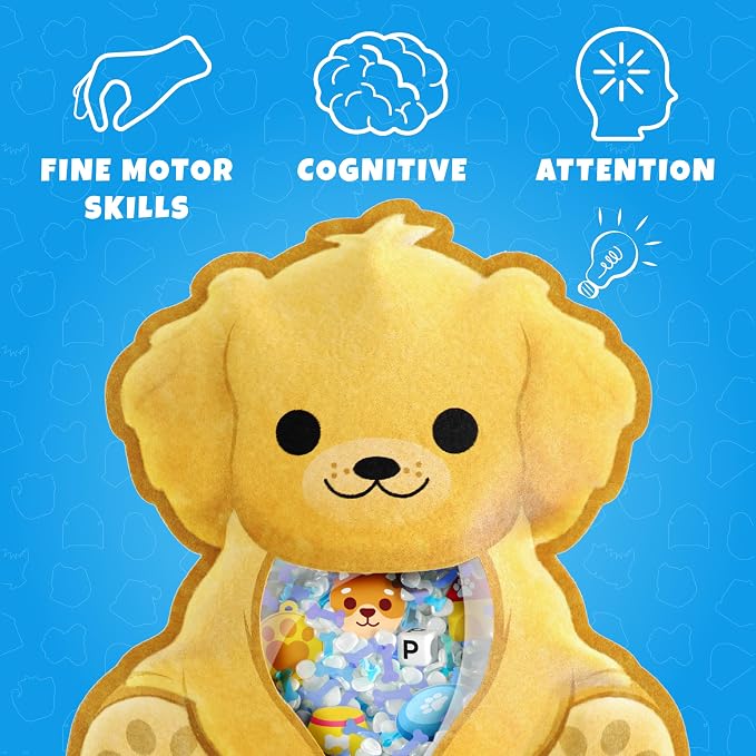 Vango BIZYBOO - The Original Seek & Find Plush - Hidden Object Search Problem Solving Educational Matching Game for Kids 2 and Up (Smores)