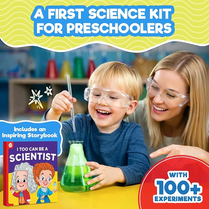 Doctor Jupiter Preschool Science Kit for Kids Ages 3-5, Birthday Gift | Science Kits for Kids Ages 3-5, 100+ Experiments, Birthday Gift for Boys & Girls Ages 3,4, Learning & Educational Toy