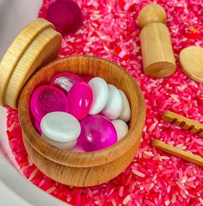 Kids Sensory Bins Montessori Sensory bin, Sensory Toys, Sensory Bins, Sensory Bin for Preschoolers (Valentine Day Measuring Cups)