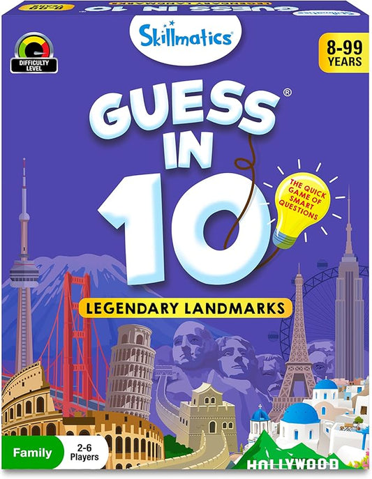Skillmatics Guess in 10 Legendary Landmarks – Educational Travel Toy | For Boys, Girls & Kids Who Love Card Games, Geography, History & Trivia, Gift for Ages 8, 9, 10 & Up