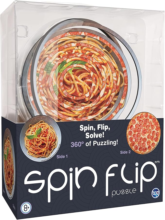 Spin Flip Puzzle - Mama Mia! - Spin it, Flip it, Solve it! for Those who Love Brain teasers! Adult Fidget Toy. Great Gift for Mom, Dad, Teens, Men and Women