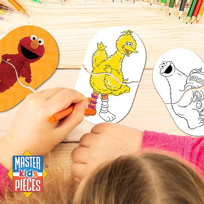 MasterPieces Kids Games - Sesame Street Heads & Toes Matching Game - Fun and Educational - Laugh and Learn | Fun and Educational, Laugh and Learn