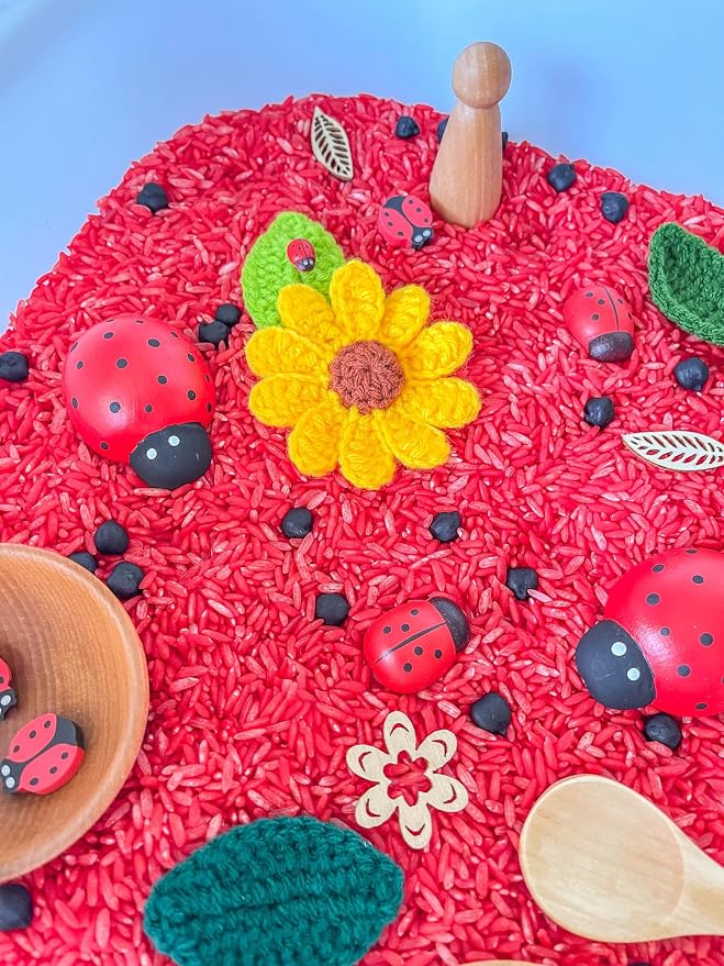 Kids Sensory Bins Montessori Sensory bin, Sensory Toys, Sensory Bins, Sensory Bin for Preschoolers (Ladybug)