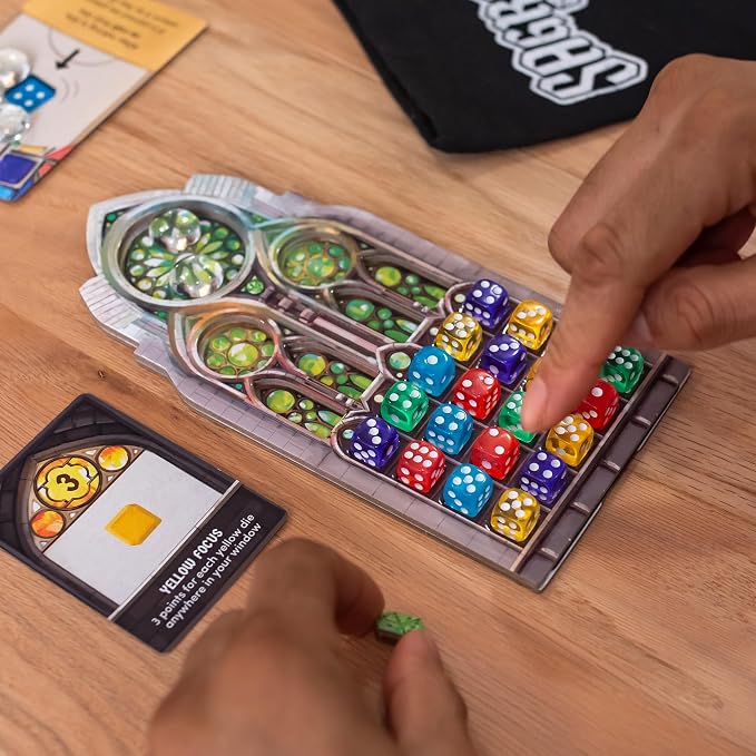 Floodgate Games Sagrada Board Game | Family Game for Kids and Adults | Dice Drafting and Placement Strategy Game | Ages 10+ | 1 to 4 Players Remastered Edition
