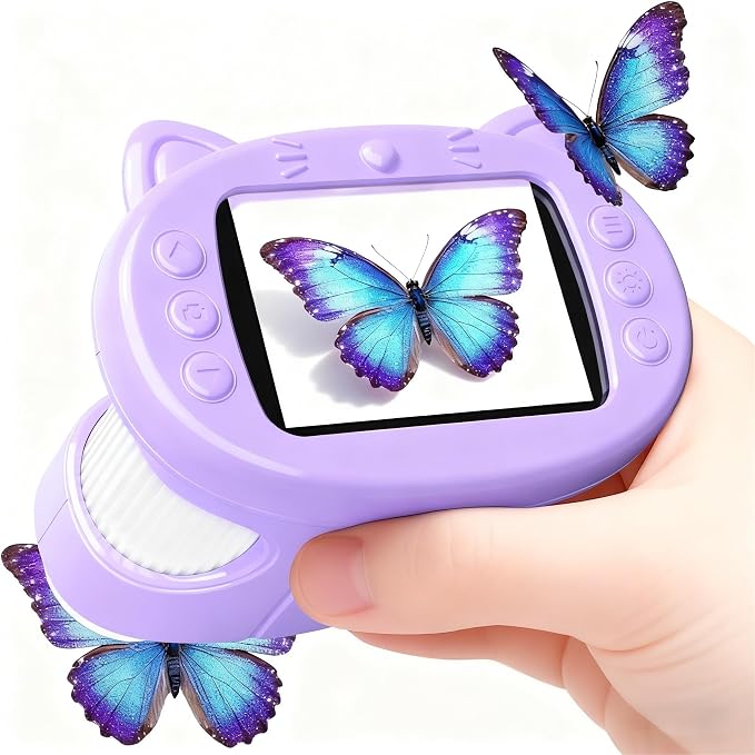 Handheld Digital Mini Microscope for Kids: 1000X 4K 2.4" Microscopes Toys | Portable Pocket STEM Electronic Learning Educational Science Kit 8-12 Birthday Gift 4 5 6 7 Year Old Boy Girl