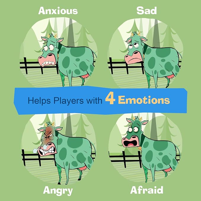 Don't Have a Cow - A CBT Therapy Game for Kids | A classic race to the finish game where you work through strong emotions along the way - Version 2