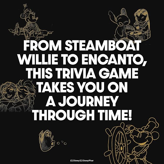 Disney Trivia Board Games for Family Night, Travel Games, Strategy Game, 6+ | Disney Toys, Family Game Night, Travel Games, Screen-Free, Holiday Game, Kids Board Game, Strategy Games