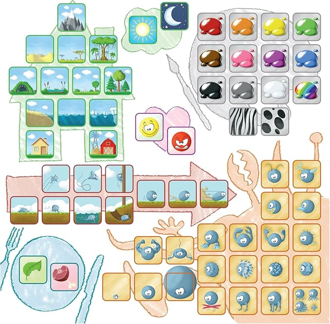 Concept Kids Animals - Cooperative Animal Guessing Game for Children! Fun Family Board Game for Kids & Adults, Ages 4+, 2-12 Players, 20 Minute Playtime, Made by Repos Production