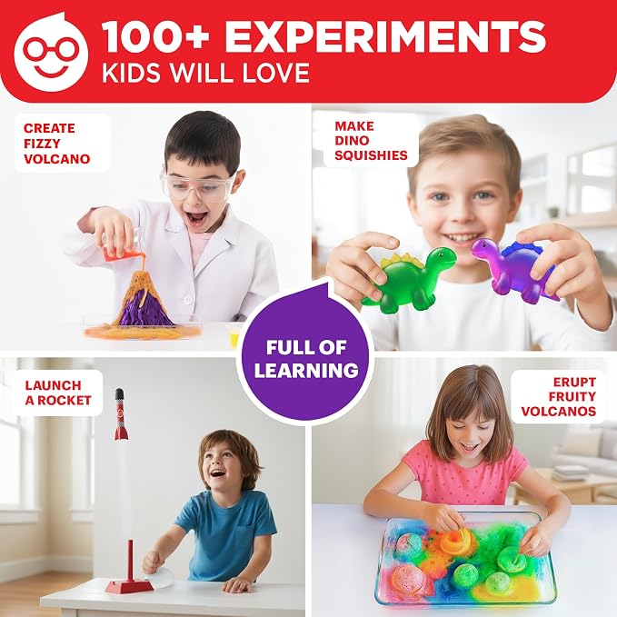 Doctor Jupiter My First Amazing Science Experiments Kit Ages 4+ | Birthday Gift Ideas for Boys & Girls 4, 5, 6, 7, 8 Year Olds, Science Kits for Kids Ages 5-7, STEM Educational Toys