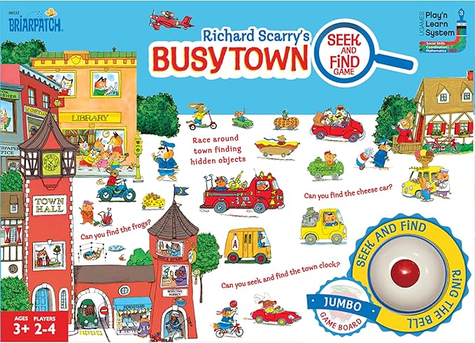 Richard Scarry's Busytown Seek & Find Game, Preschool Learning, Ages 3+