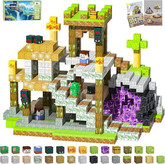 Magnetic Blocks, 100PCS Toys Building Cube Birthday Gifts for Kids | Magnetic Cubes, 0.8 inches Building Blocks, STEM Construction Toys Christmas Birthday Gifts for Kids Boys Girls