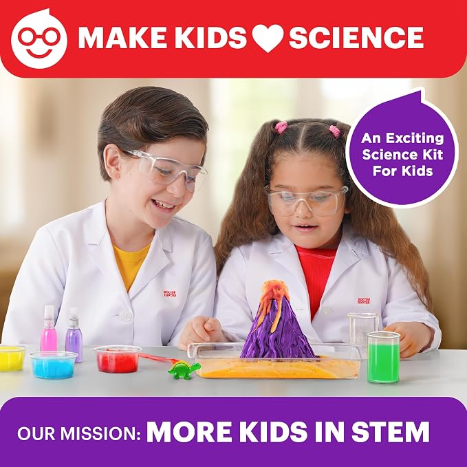 Doctor Jupiter My First Amazing Science Experiments Kit Ages 4+ | Birthday Gift Ideas for Boys & Girls 4, 5, 6, 7, 8 Year Olds, Science Kits for Kids Ages 5-7, STEM Educational Toys