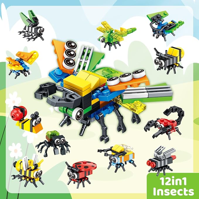 Mini Building Blocks Set Party Favors for Kids 4-8, 36PCS | Small Animal Building Kit, Treasure Box Prizes, Pinata Stuffers for Kids, Prize Kids Classroom, Goodie Bag Stuffers