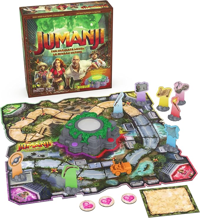 Spin Master Games Jumanji: The Ultimate Level Electronic Board Game | High-Speed Survival Strategy Game, Follow Electronic Commands To Avoid Jungle Hazards, For 2-4 Players, Ages 6 & Up